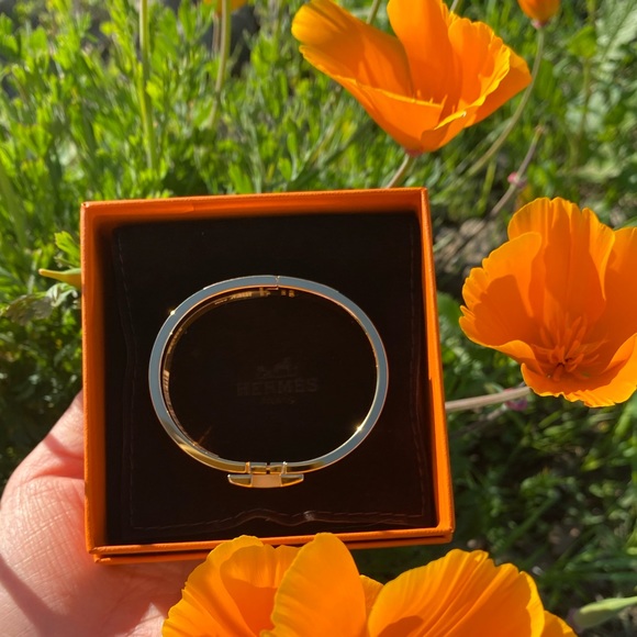👑🍊 SOLD - HERMÈS Clic H Bracelet Size PM 🍊👑 - Picture 4 of 14